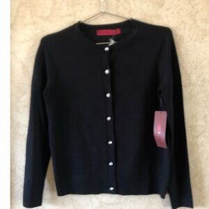 Love Scarlett Black Cardigan Sweater Size Petite Small New With Tag